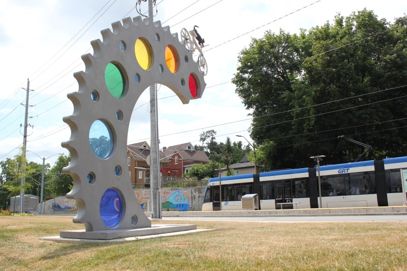 Kitchener Market station public artwork Because Cats Can't Fly