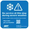 Example severe weather stop notice