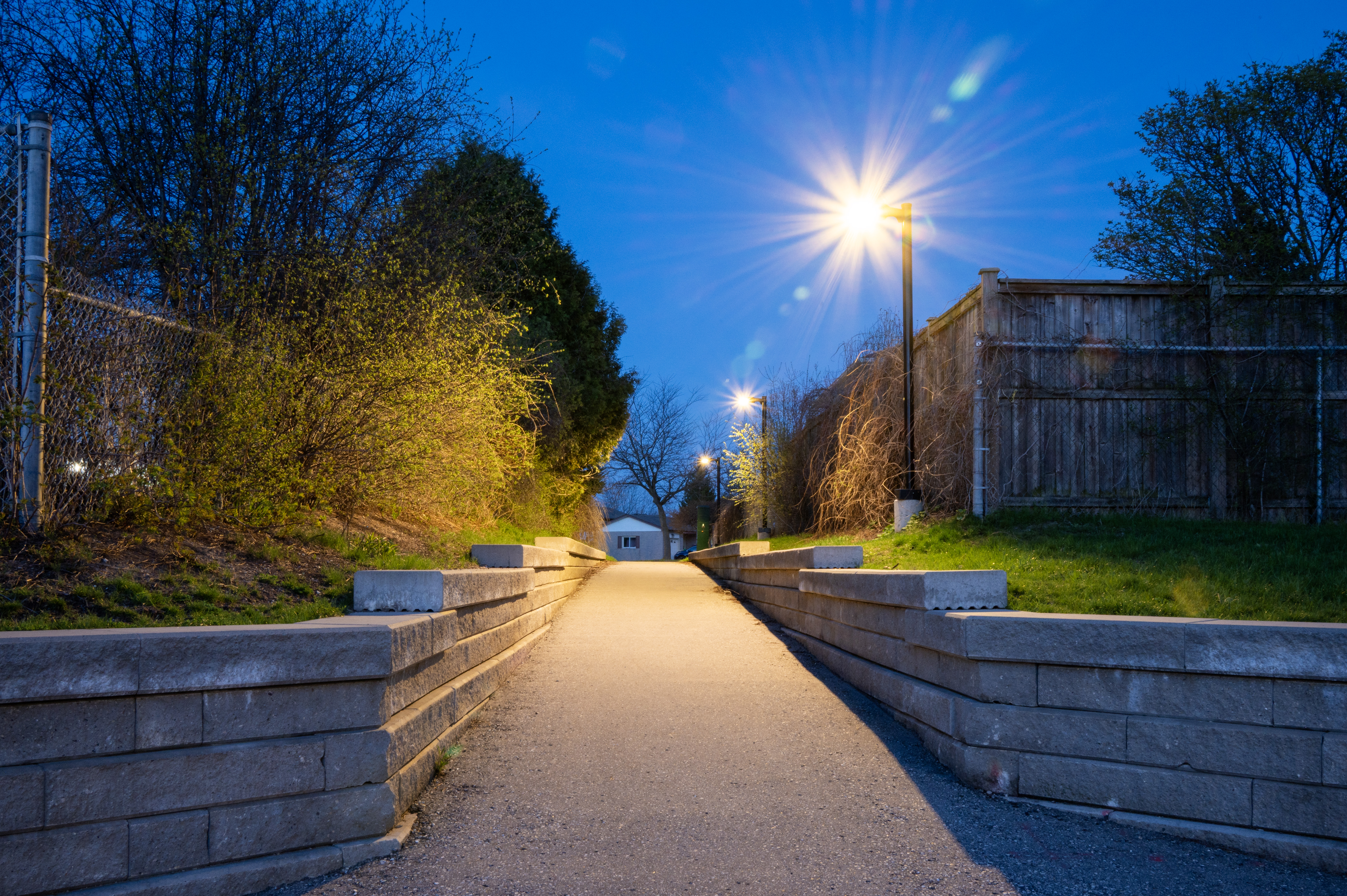 Westchester Drive path lighting